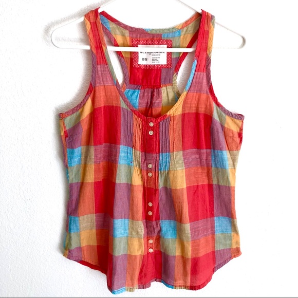 Aeropostale Tops - Aeropostale | Sleeveless Plaid Button Down Top